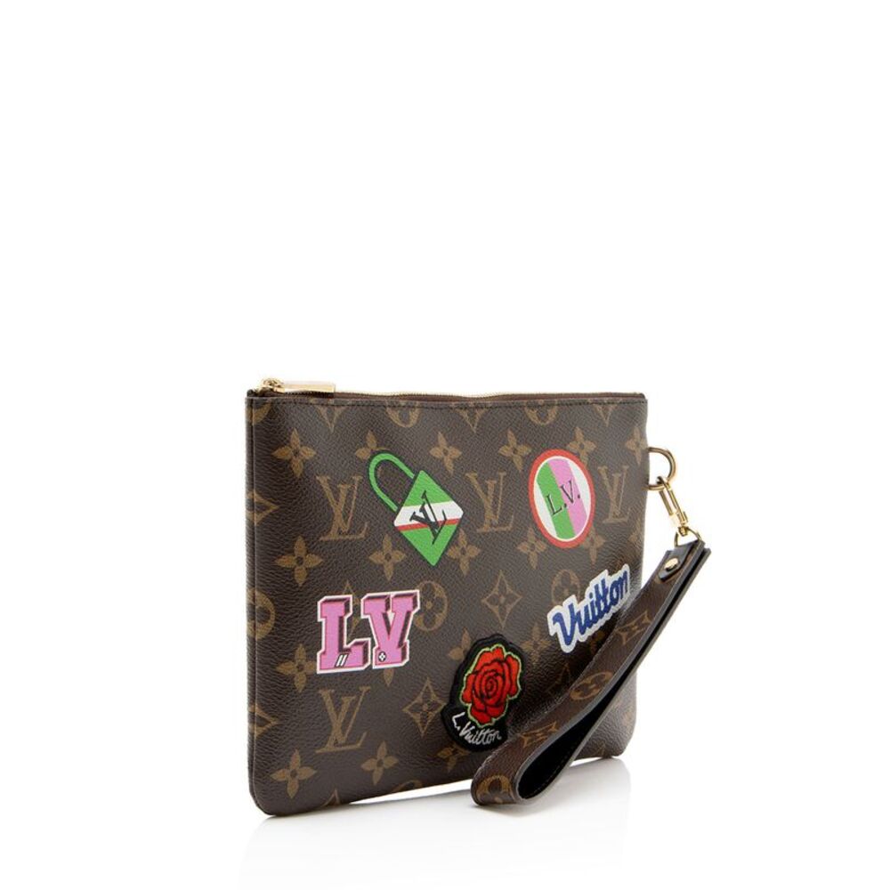 Louis Vuitton Limited Edition Monogram Canvas Patches City Pouch - Picture 2 of 12